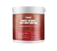 Tapel PRO Rust Encapsulator Extreme - Gloss Black 1L - Heavy Duty Direct to Rust | No Blasting Required | 48hr Cure for Industrial-Grade 5X Protection | Marine/Automotive/Structural Steel Defense