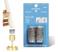 Taper Candle Fittings Protective Candle Holder Liner for Upright Candles Aluminum Foil Candle Holder for Wedding Holiday Party Church Home Decoration 30x