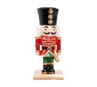 Taper Candle Holder Nutcracker Ornament for Tabletop Festival Farmhouse
