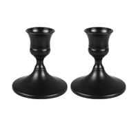 Taper Candle Holders, 2Pcs Vintage Metal Chamberstick Stand Decorative Candlestick Stands for Home Dinner Table Christmas Wedding Party Anniversary Decor