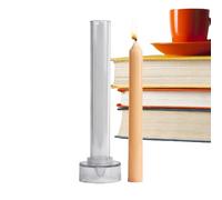 Taper Candle Mold - Widened Base Reusable Columnar Design | Non Stick DIY Casting Supplies | Stable Church Bell Prayer Maker | Tall Crafting Tool for Christmas