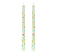 Taper Candles Sticks, 10'' Table Dinner Long Candles, 6 Hour Long Lasting Unscented for Candlesticks, Wedding Birthday Party Christmas Home Decor 2 Pack (Light Green)