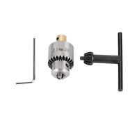 Taper Drill Chunk, Drill Chuck with Key, Micro 0.3-4mm JTO Taper Mounted Drill Chuck and Wrench with Chuck Key for Lathe Electric Drill