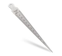Taper Gage, 1-15mm Stainless Steel Tapered Gauge Depth Welding Test Spark Plug Gap Ruler Hole Depth Inspection Tool Inch & Metric Tapering Measurement