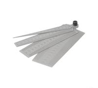 Taper Gauge 1-60mm Stainless Steel Gap Ruler for Bore Hole Measurement & Welding Inspection - 4pcs Woodworking Tool Set