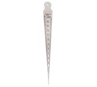 Taper Gauge Stainless Steel Ruler Double-sided Scale Gap Hole Ruler Taper Gauge Ruler for 0-15mm Inch Scale System and Metric Scale System