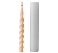 Taper Pillar Candle Molds - Candle Molds Silicone Shapes | Twisted Design Taper Candle Molds for Candle Making, Long Candle Silicone Mold, Long Twisted Candle Mold, Handmade Ornaments