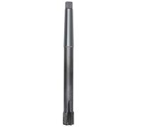 Taper Shank Reamer, Cemented Carbide Machine Reamer for Lathe and Milling, High Precision Cutting Tool with 6 Teeth for Cast Iron, Stainless Steel, Carbon Steel, Alloy Steel, and N