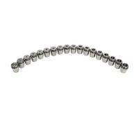 Taper Spring Collet Set 18-piece collet set with storage box MT3 shank ER32 collet, accuracy (0,0006") improved,18 different sizes,clamping range (0.08-0.79in),for a stable connection for MT3 ER32 M12
