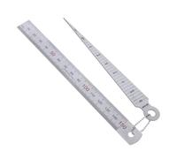 Taper Straight Welding Stainless Gauge Steel Ruler 2pcs