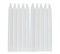 Tapered Candle Set - Natural Wax Stick, Long Burning Lighting Pack Elegant Dinner Decoration Reliable Survival Supply Multipurpose Usage | Home Power Outage Events Dining