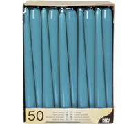 Tapered Candles Diameter 2.2 cm 25 cm Turquoise Pack of 50