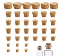 Tapered Cork Plugs, 36 Pcs Wooden Bottle Corks Stoppers Soft Wine Wood Cork Stopper Replacement for Bottles Craft Jars (6 Sizes)