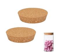 Tapered Cork Stoppers - 2Pcs Wooden Bottle Lids, Bottle Corks, Wooden Jar Plugs - Wine Corks for Canning, Kitchen, Wedding Favors, DIY Projects, 11.5 × 10 × 2.5 cm
