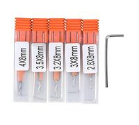 Tapered Countersink Drill Bit Set Premium Tungsten Steel Alloy Rust Resistant 5 Piece Set with Hex Wrenches for Wood Aluminum Alloy Screws