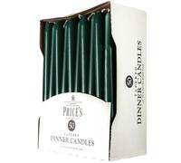 Tapered Dinner Candle Unwrapped 50pk Evergreen