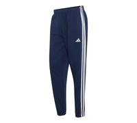 adidas Men's Essentials 3-Stripes Fleece Tapered Cuffed Pants, Team Navy Blue 2/White, L