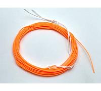 Tapered PVC Floating Tenkara Line (Light Weight with a Stiff Mono-core) (Bright Orange, 10ft Length)