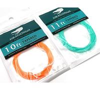 Tapered PVC Floating Tenkara Line (Light Weight with a Stiff Mono-core) (Bright Orange, 11ft Length)