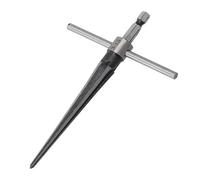 Tapered reamer Hand Held Tapered Reamer T Handle 6 Flute Beveling Cutting Drill Tool Steel Machinery Tools Accessories(3-13mm)