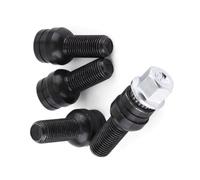Tapered Wheel Lug Bolts For A4 A6 A8 For TT Wheel Bolts M14*1.5 | 4pcs Wheel Screw For Bolt Lock Nut 8D0601139F 8D0 601 139F 006(Black)