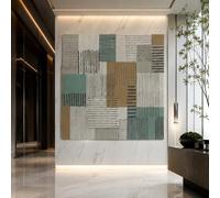 Tapestries Extra Large 200 x 300 cm, Custom Images Banners Signs Personalized Tapestry Wall Hanging, Modern, Geometric, Abstract Green Gray Beige Brown White,
