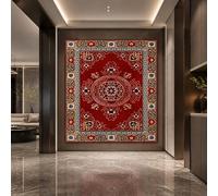 Tapestries Extra Large 200 x 300 cm, Custom Images Banners Signs Personalized Tapestry Wall Hanging, Retro Red, yellow, Black, White,
