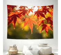 Tapestry 150x100 cm, Maple Leaf Tapestry Wall Hanging for Sofa, Soft Fabric, Autumn Leaves Wall Decor for Living Room C-931
