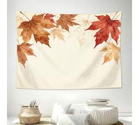 Tapestry 150x100 cm, Maple Leaf Tapestry Wall Hanging for Sofa, Soft Fabric, Fall Leaf Wall Decor for Living Room C-907