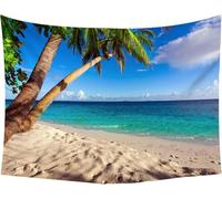 Tapestry 220x240 cm Desert Wall Hanging Microfiber Extra Large Size Tapestries 3D Print Seaside Scenery Wall Hangings Art for Bedroom Living Room Home Decor A1208
