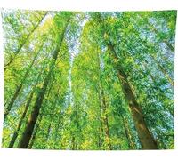 Tapestry 220x240 cm Green Trees Wall Hanging Microfiber Extra Large Size Tapestries 3D Print Spring Scenery Wall Hangings Art for Bedroom Living Room Home Decor b690
