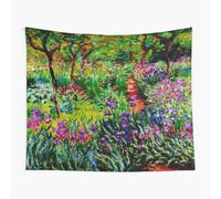 Tapestry 60x50inch Claude Monet 'Le Jardin aux Iris à Giverny' - 'The Iris Garden at Giverny' Wall Hanging Art Décor Living Room