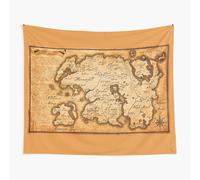 Tapestry 60x50inch Map of Tamriel - Elder Scrolls IV Oblivion Wall Hanging Art Décor Living Room
