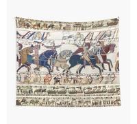 Tapestry 60x50inch THE BAYEUX TAPESTRY ,BATTLE OF HASTINGS ,NORMAN KNIGHTS HORSEBACK Wall Hanging Art Décor Living Room