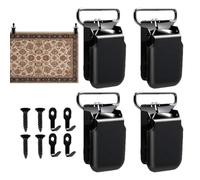 Tapestry Clips - 4-Piece Non-Slip Removable Hangers for Posters, Pictures with Canvas Art Photos Blankets, Wall Decorations for Dorm Room Decor, Easy Install and Reusable Displaying