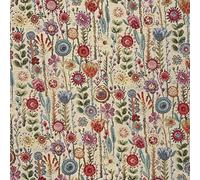 Tapestry Fabric - Medium Heavyweight Upholstery & Soft Furnishing Material - Kew Gardens Multicoloured Floral Design - Per Metre