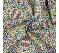 Tapestry Fabric William Morris - Pomegranate & Rose Pastel Floral Upholstery Fabric Material