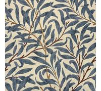Tapestry Fabric William Morris Willow Bough Leaf Leaves Tree Branch (Sold Per Metre) (Azure)