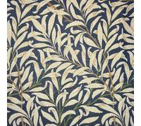 Tapestry Fabric William Morris - Willow Bough Navy Blue Leaf Floral Upholstery Fabric Material