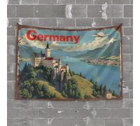 Tapestry for Bedroom Aesthetic Germany: A Journey Through Timeless Landscapes and Rich History Tapestry Man CABE Decor Boys Room Decor Teenager(100X150CM)