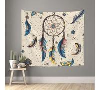 Tapestry for Living Room Wall Tapestry Aesthetic Tapestries for Bedroom Native American Dream Catcher Tapestries Home Wall Decoration Blanket Wall Art Banner Poster for Dorm (130cm X 152cm)