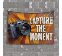 Tapestry for Men Capture The Moment: Embrace Photography'S Magic Tapestry Bar Accessories Man Cave Dorm Decor(100X150CM)