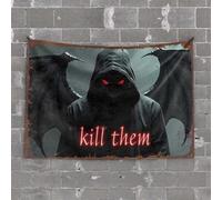 Tapestry for Men Dark Wings of Evil: The Fiery Warning Tapestry Bar Accessories Man Cave Dorm Decor(75X100CM)