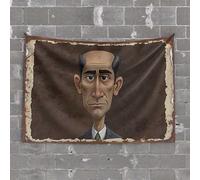 Tapestry for Men Vintage Caricature of A Distinguished Gentleman Tapestry Funny Outdoor Decor Stuff for Your Room(75X100CM)