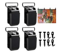 Tapestry Hanger Clips - 4 Pcs 1.69x0.98in Heavy Duty Wall Mount, Steel Art Display Hooks, Non Slip Rug Clamp Holders, Adjustable Quilt Fasteners | Bedroom Dorm Apartment Indoor Canvas Blanket Frame