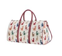 Tapestry Large Duffel Bag Cheeky Cat Design Stylish Overnight and Weekender Carry On Spacious and Durable for Cat Lovers and Travel Enthusiasts (Cheeky Cat)
