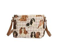 Tapestry Siganre Women's Shoulder Bag, Cross Body Bag with Garden Designs, Cavalier King Charles Spaniel, Taille unique, Crossbody Bags
