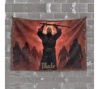 Tapestry Wall Art Blade: The Shadow Warrior's Rise Tapestry Wall Decor Aesthetic Man Cave Decorations(100X150CM)
