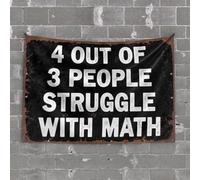 Tapestry Wall Art Math Struggles: A Common Issue Tapestry Beer Decor Tapestry for Bedroom(100X150CM)