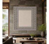 Tapestry Wall Decor for Bedroom Living Room, Custom Tapestries Horizontal/Vertical Hang, 100 x 150 cm,Geometric Retro Beige, Black,
